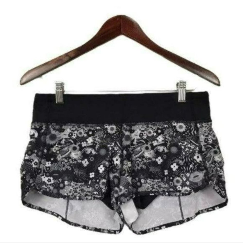 Lululemon Speed Shorts Seawheeze Counter Culture, Size 12 New